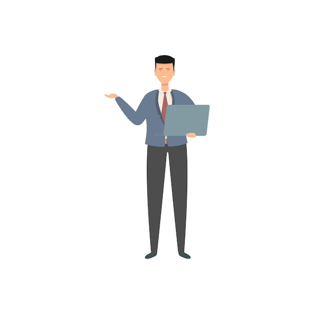 conjunto vectorial de trabajadores de oficina masculinos en trajes grises conjunto