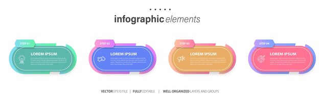 Conjunto vectorial de vectores de infografías empresariales