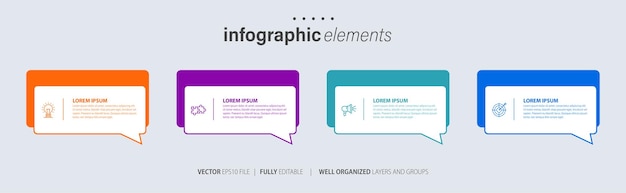 Conjunto vectorial de vectores de infografías empresariales