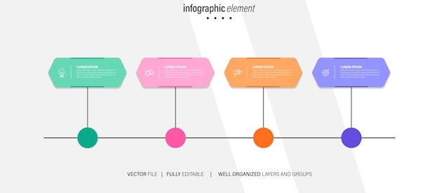 Conjunto vectorial de vectores de infografías empresariales