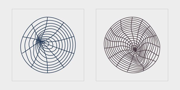 Conjunto vectorial de Y2K Gran colección de símbolos geométricos gráficos abstractos Para camisetas modernas diseñadas