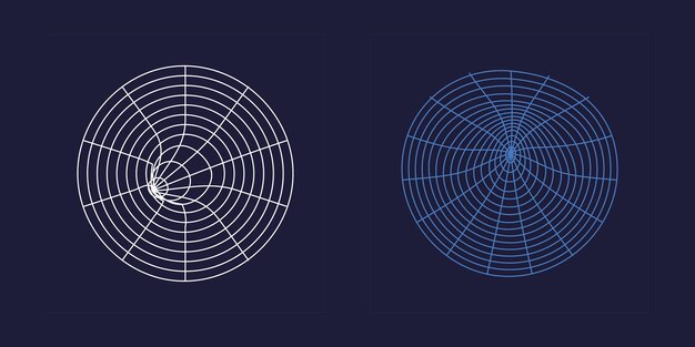 Conjunto vectorial de Y2K Gran colección de símbolos geométricos gráficos abstractos Iconos minimalistas planos