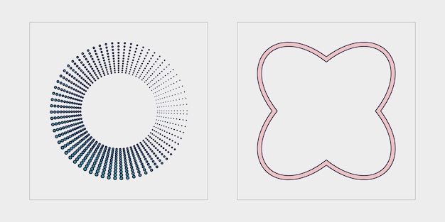 Conjunto vectorial de Y2K Rave psicodélico retro futurista conjunto Iconos minimalistas planos