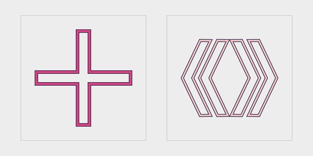 Conjunto vectorial de Y2K Retro adornos gráficos futuristas Objetos en estilo y2k