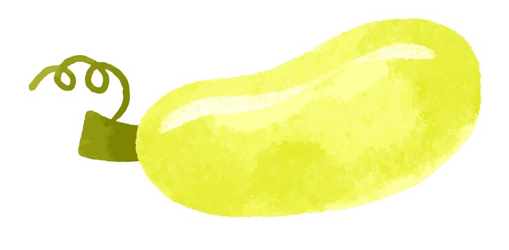 Vector conjunto de verduras de dibujos animados ilustración dibujada a mano en b aislado