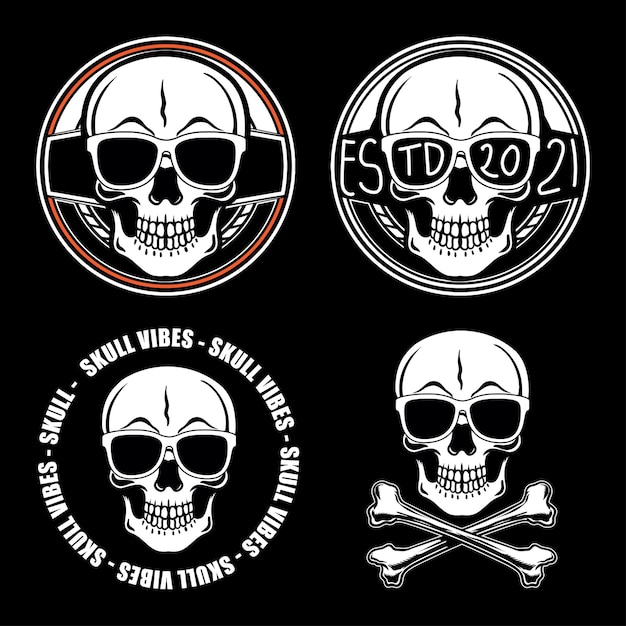 Conjunto de vibraciones de calavera