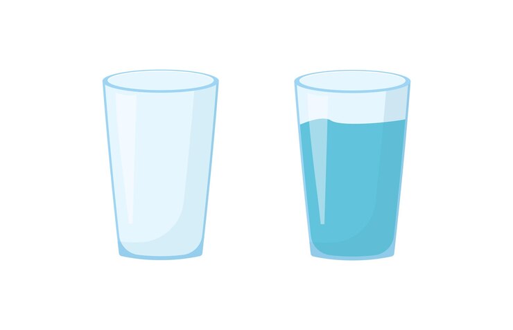 Vector conjunto de vidrio plano iconvector ilustración aislado sobre fondo blanco