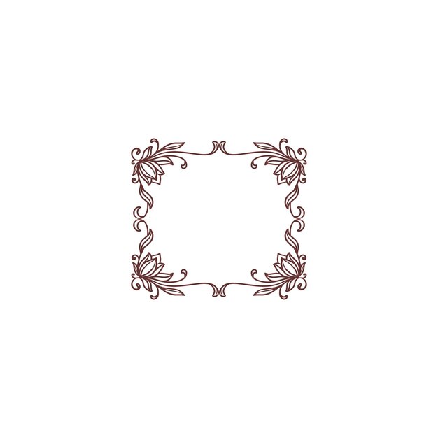 conjunto vintage de esquinas de caja con ornamentos estandarte