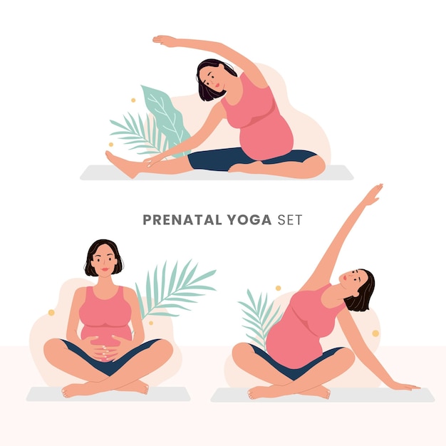 Conjunto de yoga prenatal