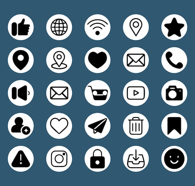 Conjuntos de iconos relacionados con soluciones creativas de negocios