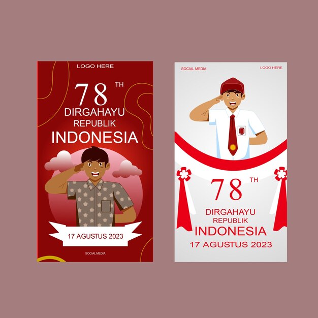conmemorando respetuosamente el día de la independencia de Indonesia039