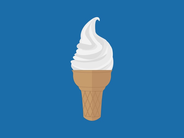 cono de helado de arte vectorial