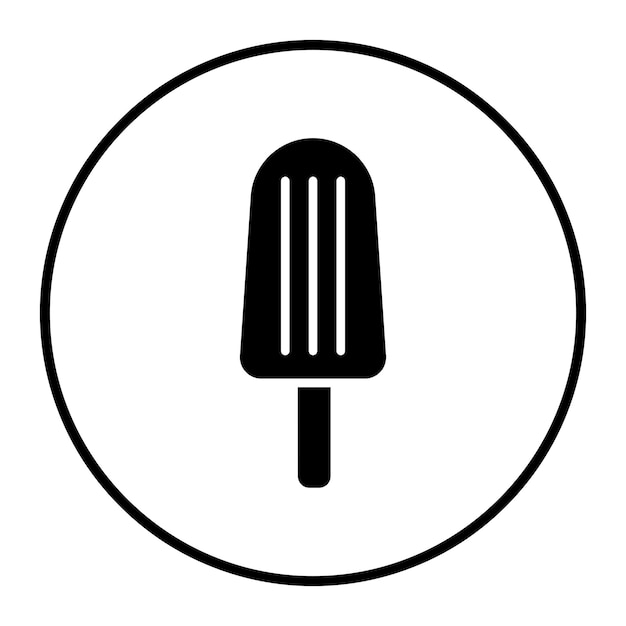 un cono de helado negro está en un fondo blanco