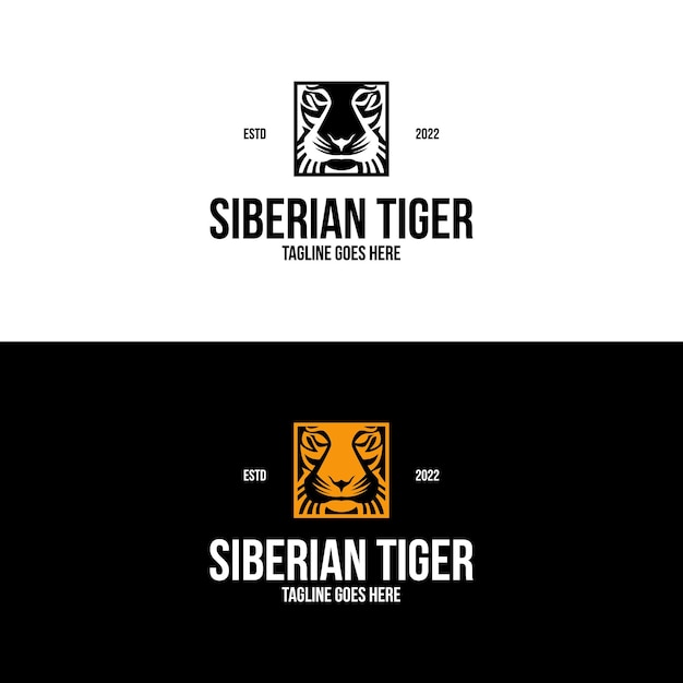 Ícono de logotipo de cabeza de tigre