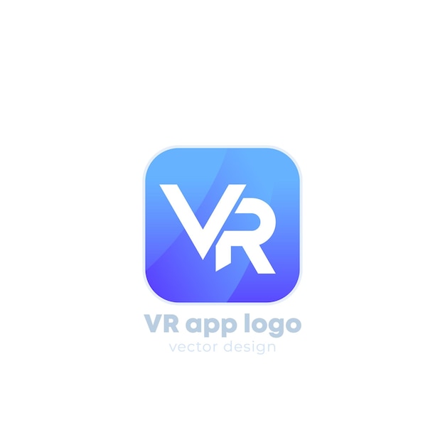 Ícono de logotipo VR para aplicaciones