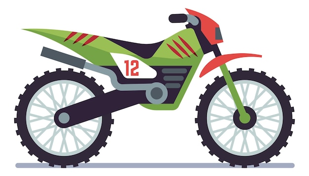 Ícono de motocicleta deportiva Vista lateral de motocicleta de dibujos animados