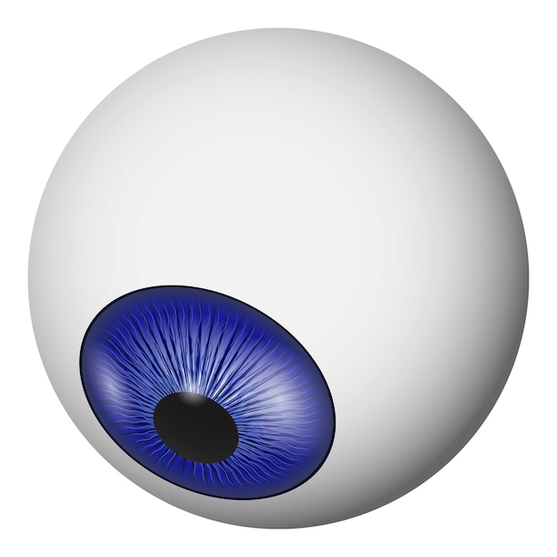 Ícono del ojo Ilustración realista del ícono del vector del ojo para la web