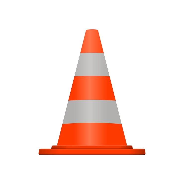 Vector cono de tráfico