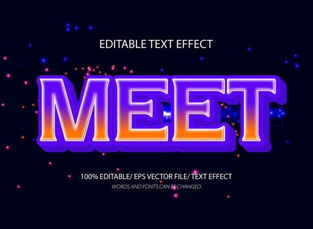 Conoce el efecto de texto editable y el estilo de texto editable