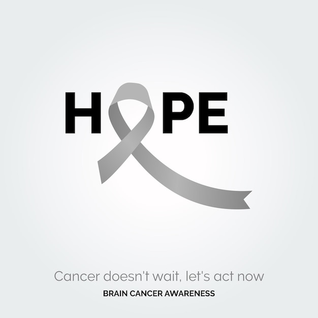 Conquista con un fondo compasivo Diseño de cáncer de cerebro