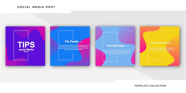 Consejos para la colección de publicaciones en redes sociales de instagram