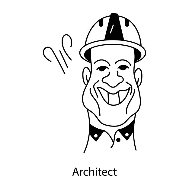 Consigue este avatar garabateado de un arquitecto