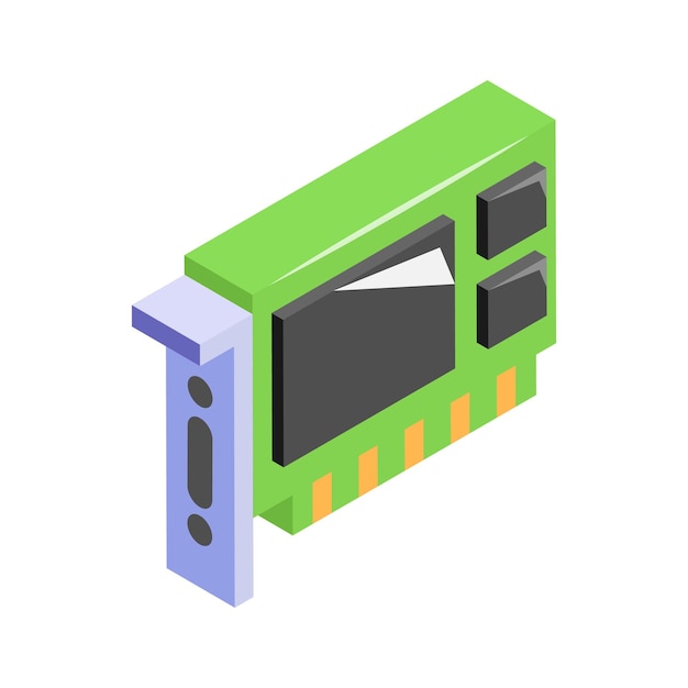 Consigue este icono creativo de la tarjeta de expansión en estilo isométrico