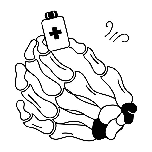 Consigue este icono de garabateo de tomar drogas