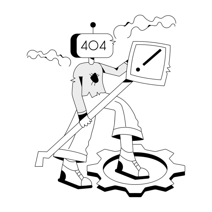 Vector consigue esta ilustración sketchy de una persona artificial