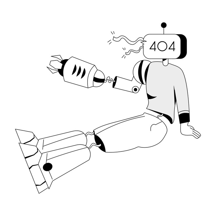 Vector consigue esta ilustración sketchy de una persona artificial