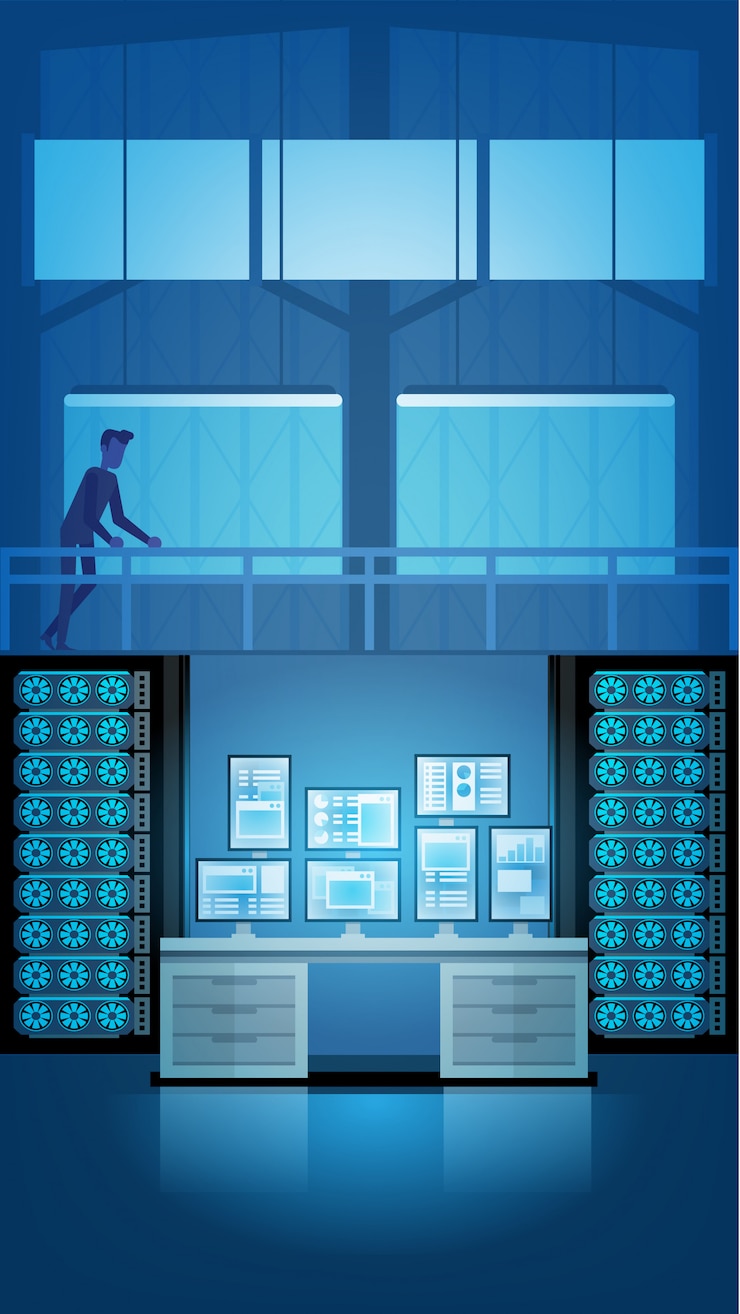 Vector consola de control room