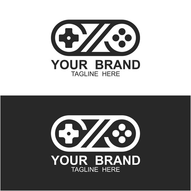 Consola de juegos Controlador de juegos plantilla de símbolo de ilustración tihs logotipo ideal para la industria de juegos y entretenimiento