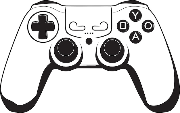 Vector console craft joystick símbolo vectorial dinámica digital gamepad diseño del logotipo del joystick