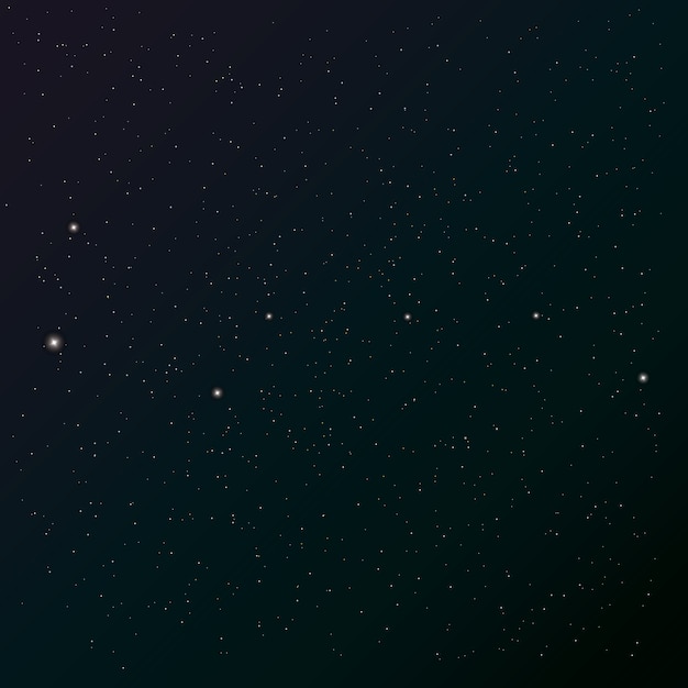 Vector la constelación del gran oso. cielo nocturno estrellado, fondo de estrellas / fondo de pantalla con cazo grande.