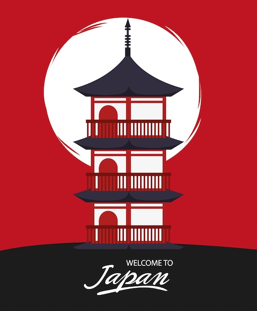 Construcción y arquitectura del diseño de Japón