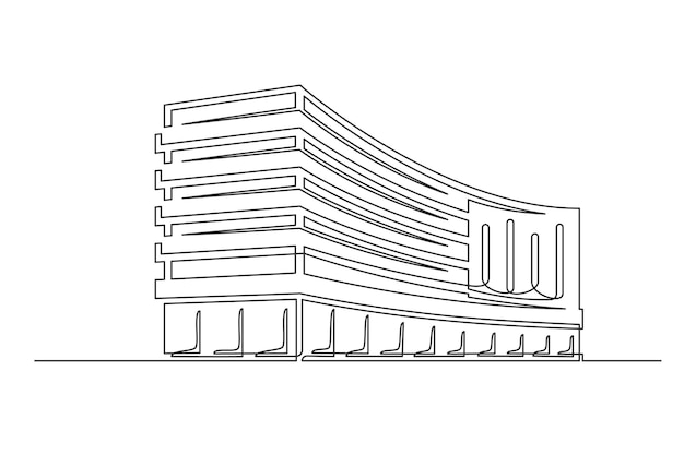 Construcción continua de una línea