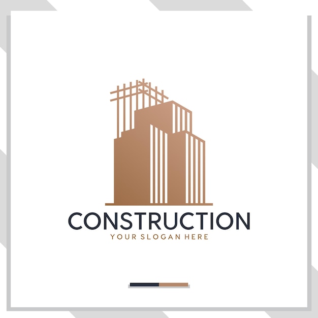 Construcción de edificios, inspiración para el diseño del logotipo
