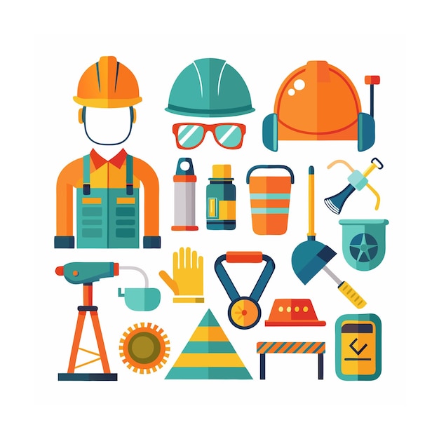 Construcción y herramientas Conjunto de iconos