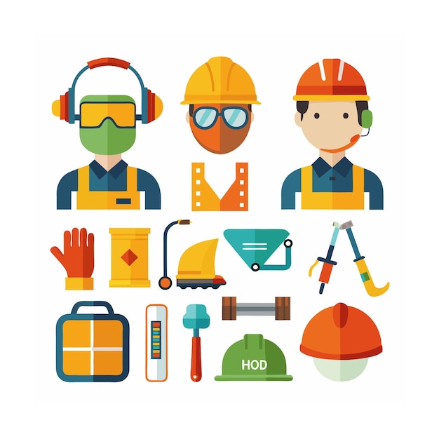 Construcción y herramientas Conjunto de iconos