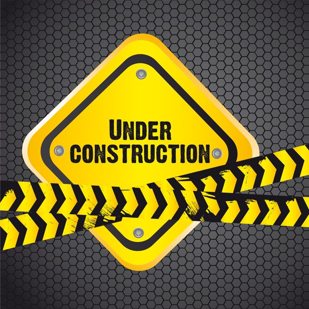 en construcción, ilustración vectorial