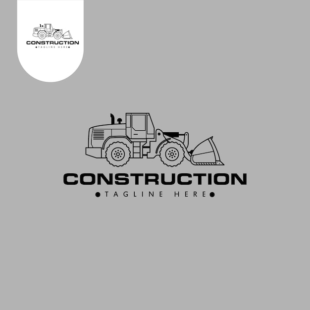 construcción del logotipo del cargador de ruedas