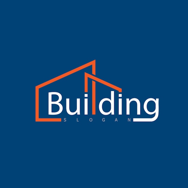 Construcción de negocios de diseño de logotipos inmobiliarios.