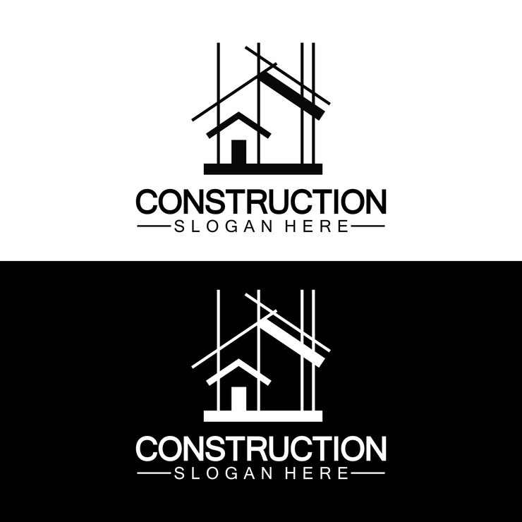 Vector construcción reparación de viviendas y diseño de logotipo de concepto de construcción construcción de viviendas plantilla de logotipo de vector de construcción