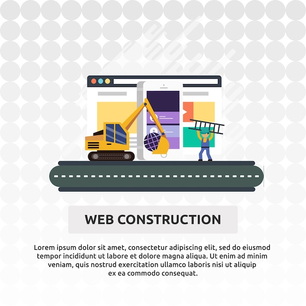 Vector construcción web