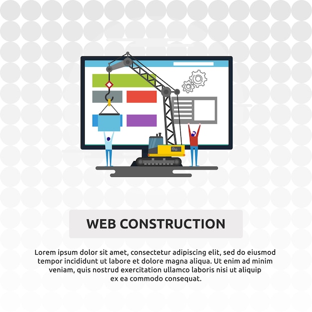 Vector construcción web