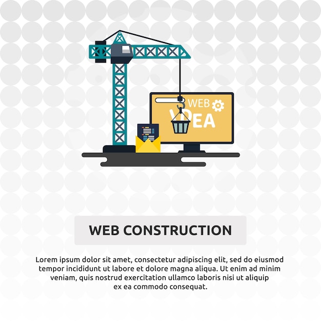 Vector construcción web