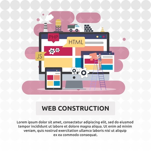 Vector construcción web