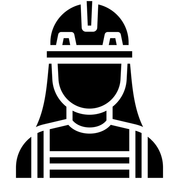 Constructor Ilustración de icono vectorial femenino del conjunto de iconos de mejoras para el hogar