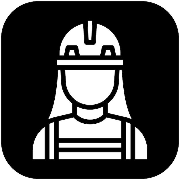 Constructor Ilustración de icono vectorial femenino del conjunto de iconos de mejoras para el hogar
