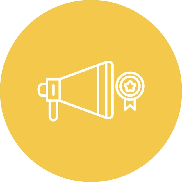 Construir una imagen vectorial de icono de voz de marca Se puede utilizar para la Agencia de Medios Sociales